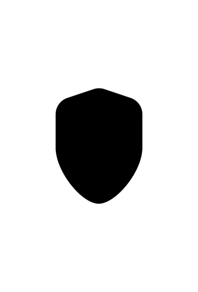 simple defense symbol . shield icon vector