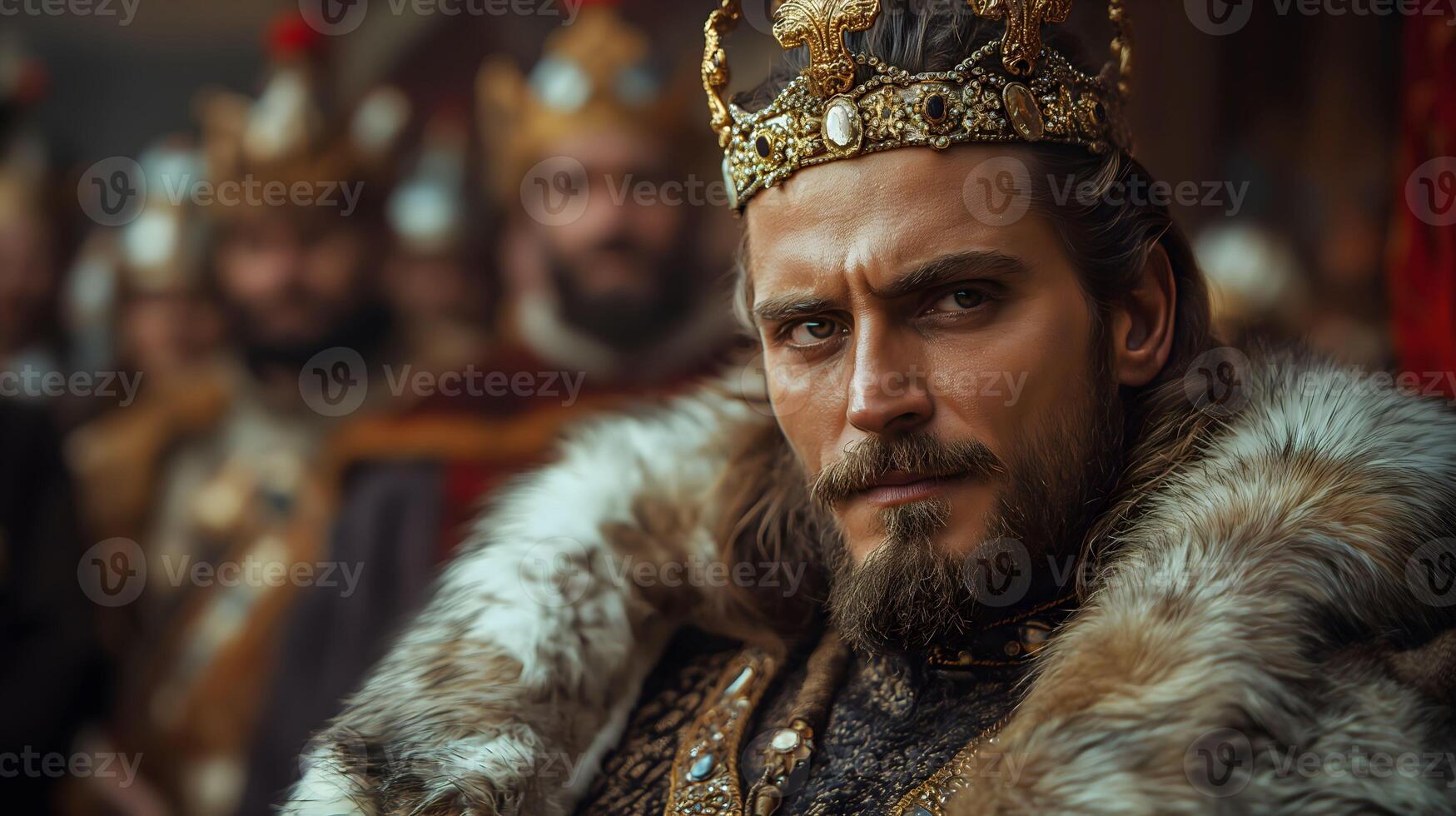 Biblical Story, Solomon Becomes King of Israel, Replacing His Father David photo
