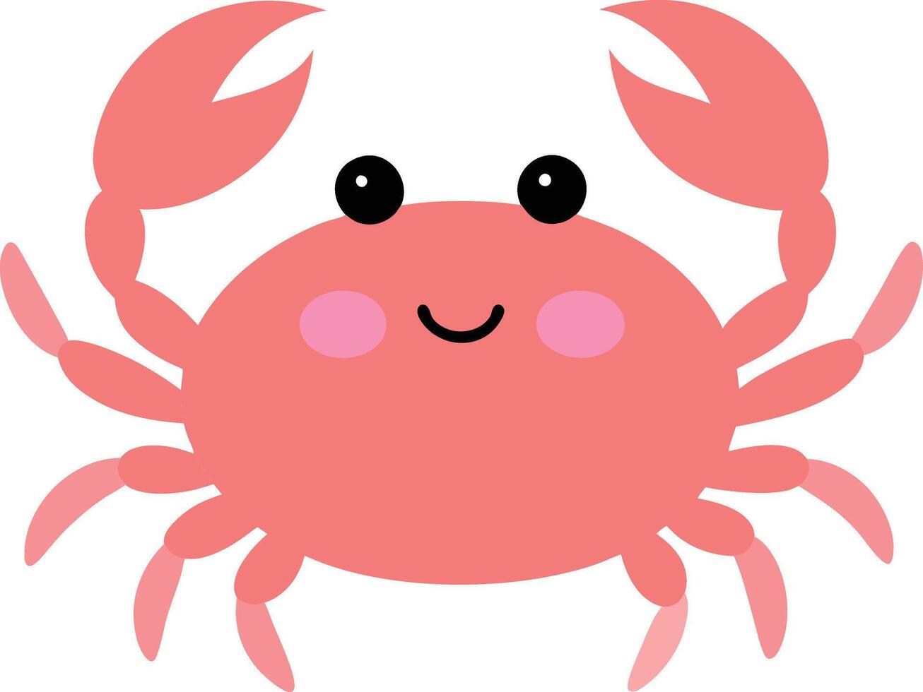 Cute Crab Illustration vector