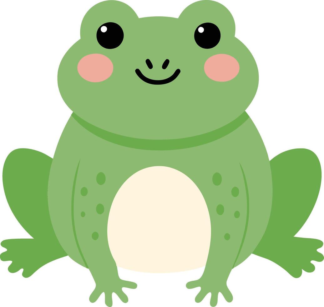 Cute Frog Illustration vector