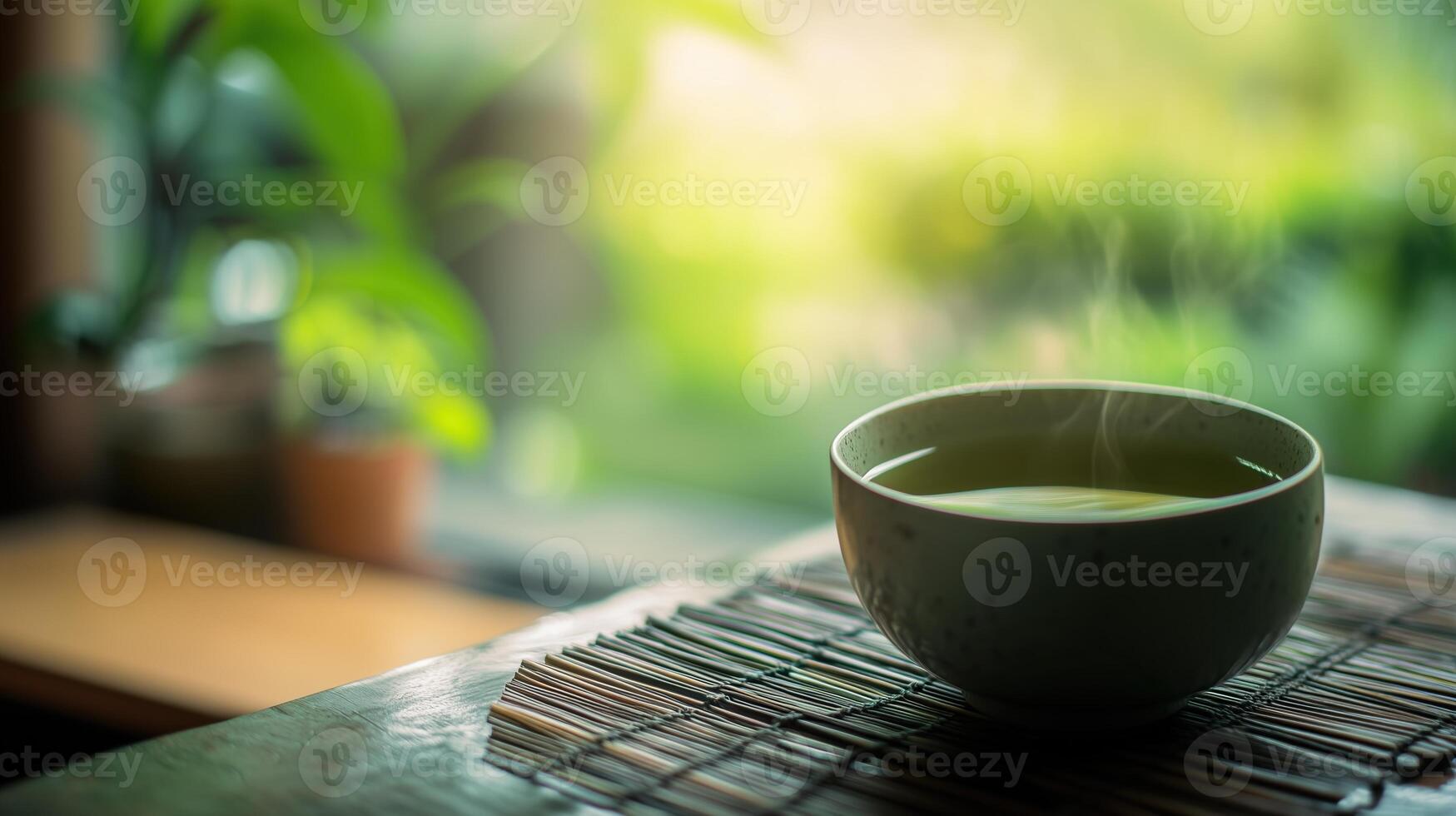 Green japanese tea photo