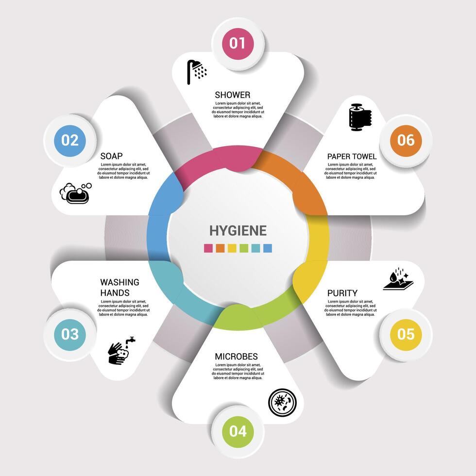 Infographic Customer Service template. Icons in different colors. Include Ivr, Solution, Touchpoint, Outsourcing and others. vector