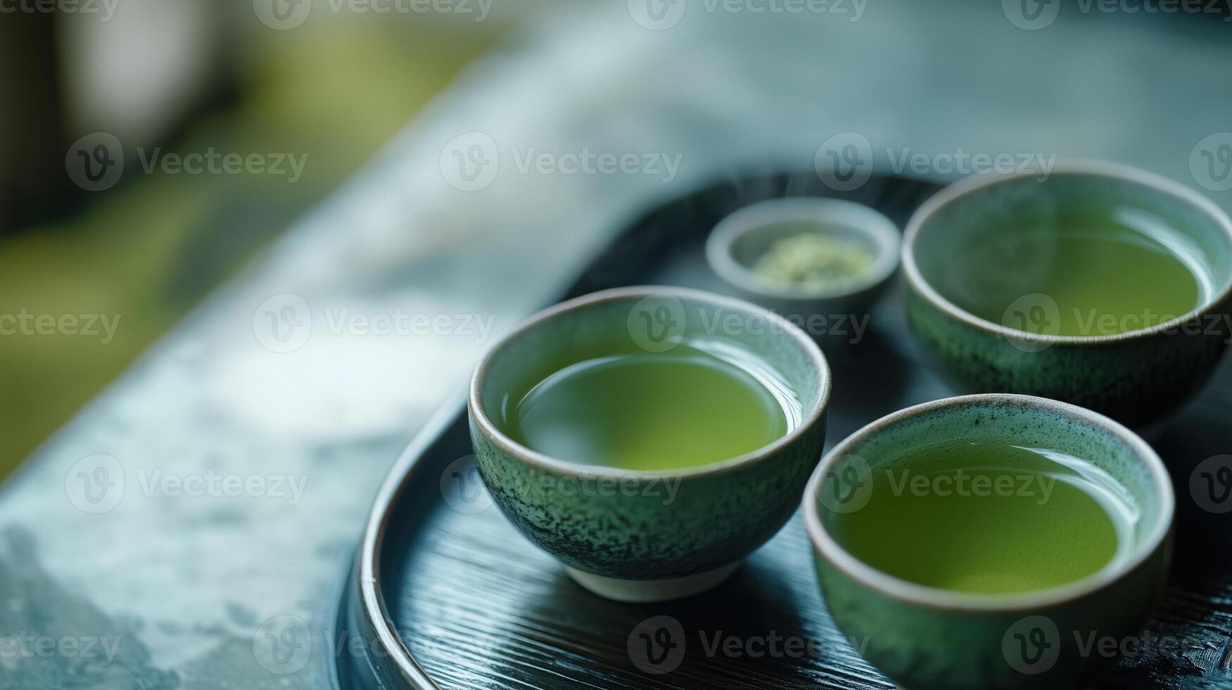 Green japanese tea photo