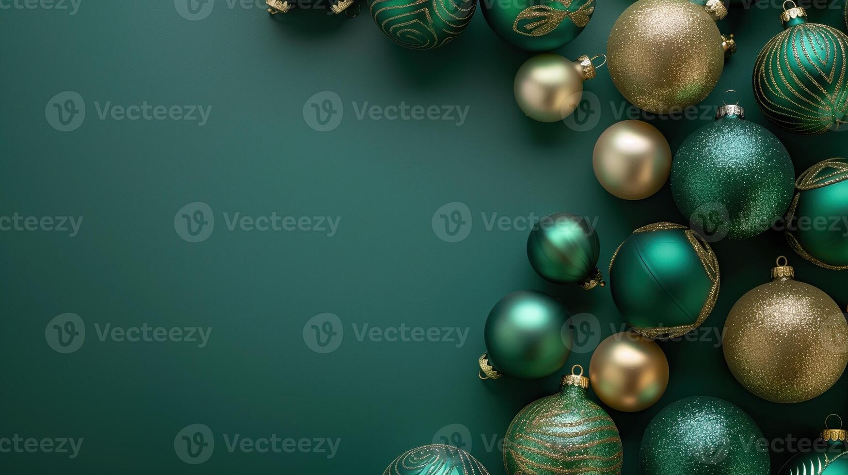 Emerald green frame with emerald green and gold photo