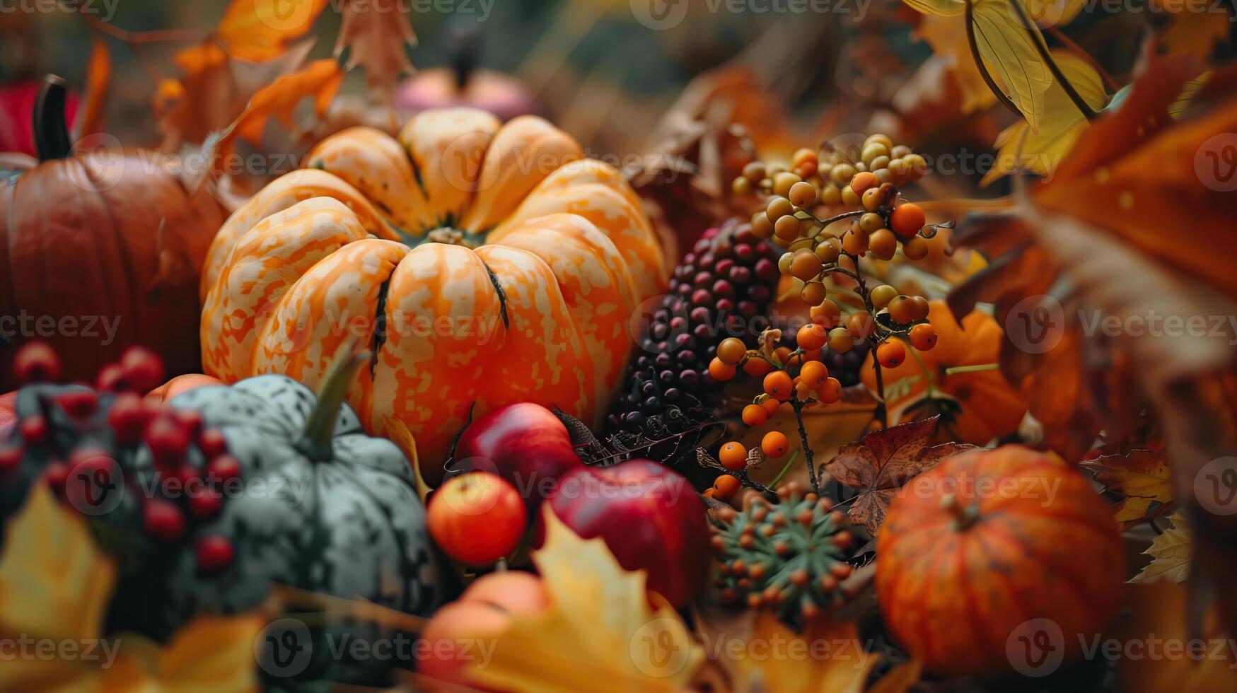 Close-up view of beautiful thanksgiving concept photo