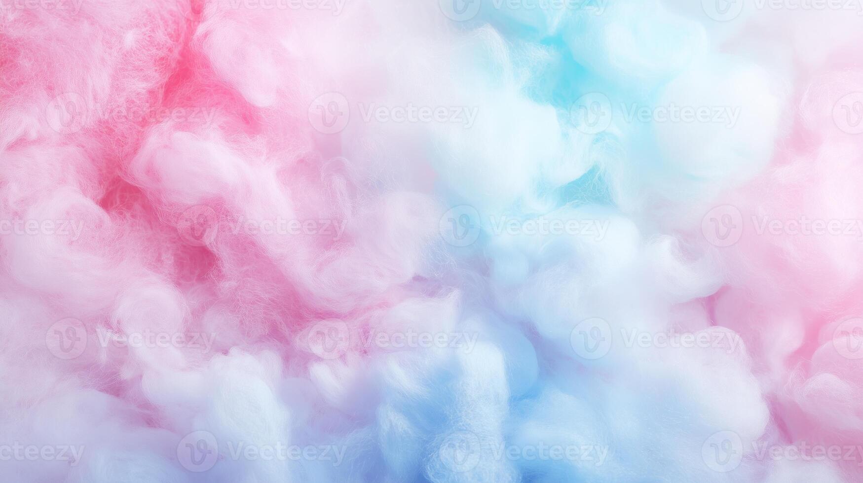 Colorful cotton candy in soft pastel color background photo