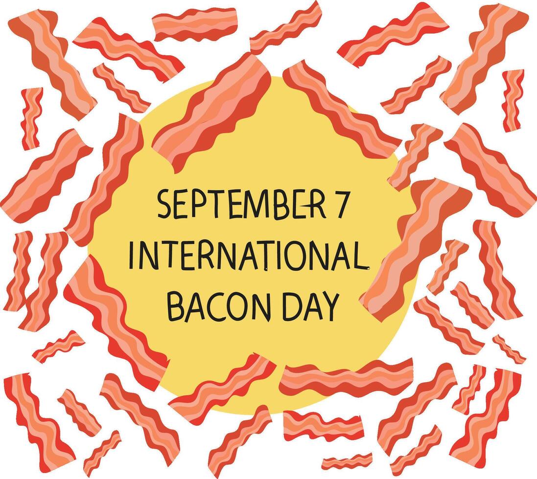 international bacon day vector