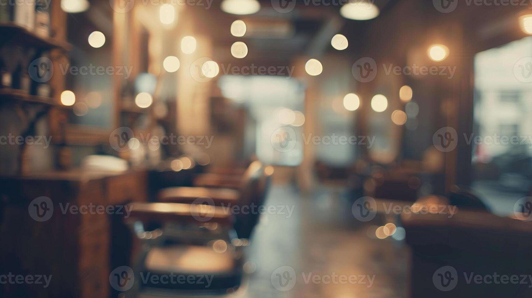 Barbershop. Blurred background hairdresser and hair salon photo
