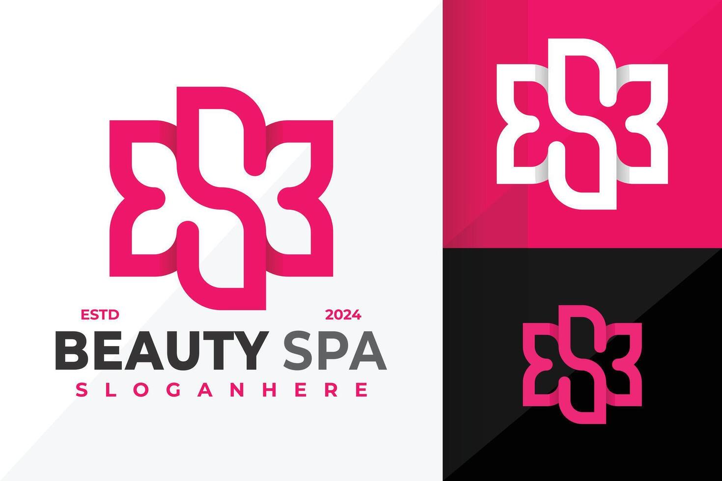 Letter S Beauty Spa Logo design symbol icon illustration vector