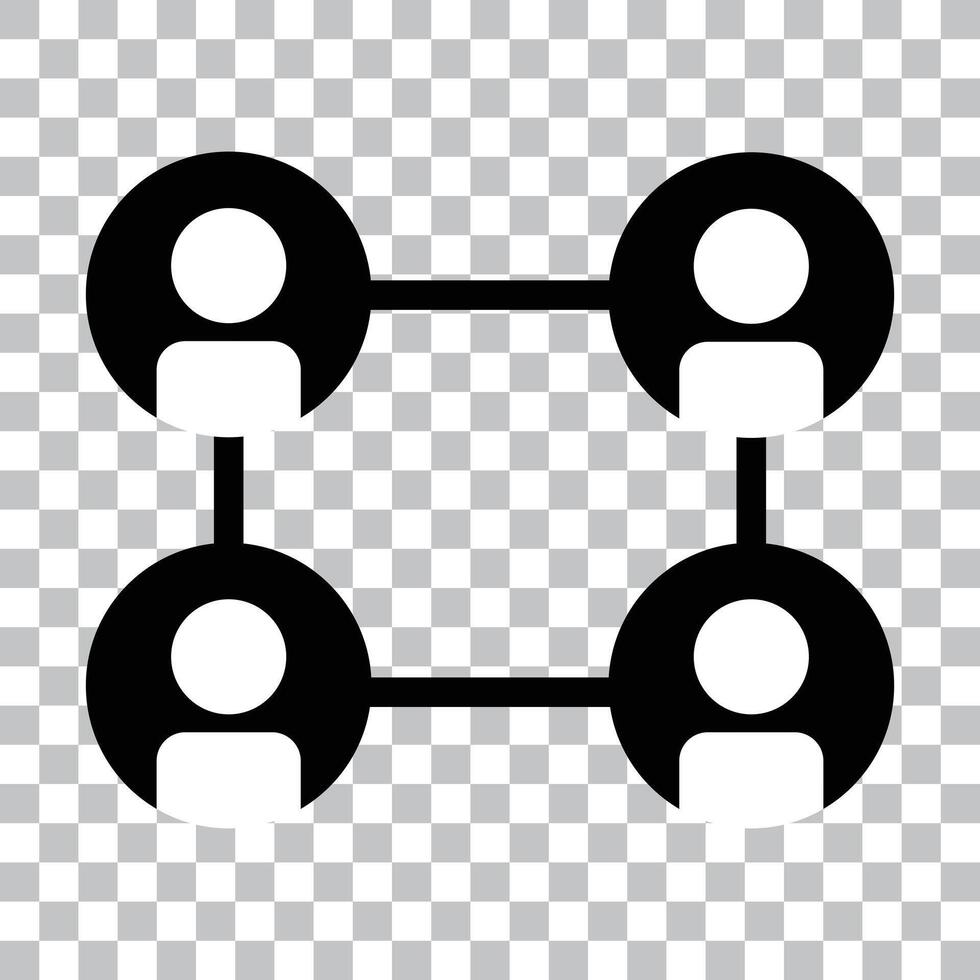 Human connection icon vector