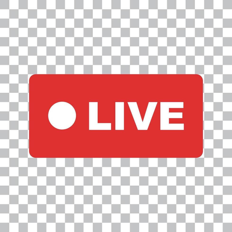 Live streaming icon vector