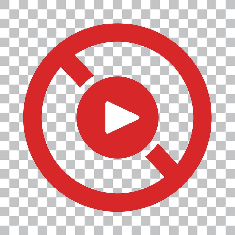 Stop play button vector
