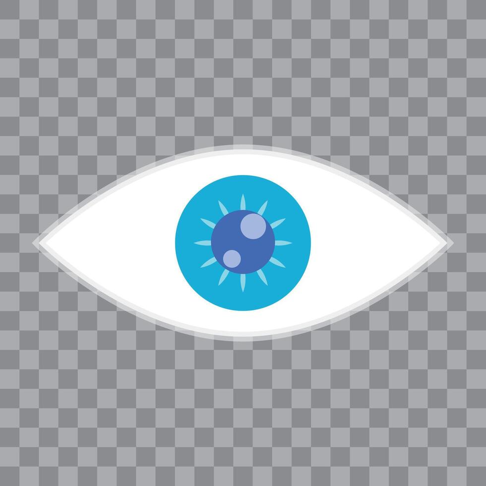 Realistic eye icon vector