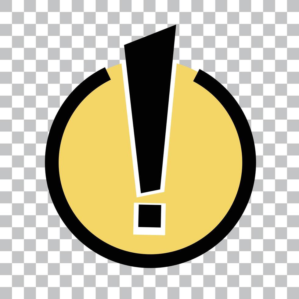 Exclamation mark. Caution. Warning. vector