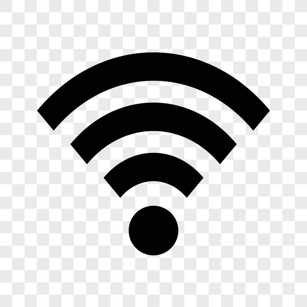 Wifi icon isolated white background vector