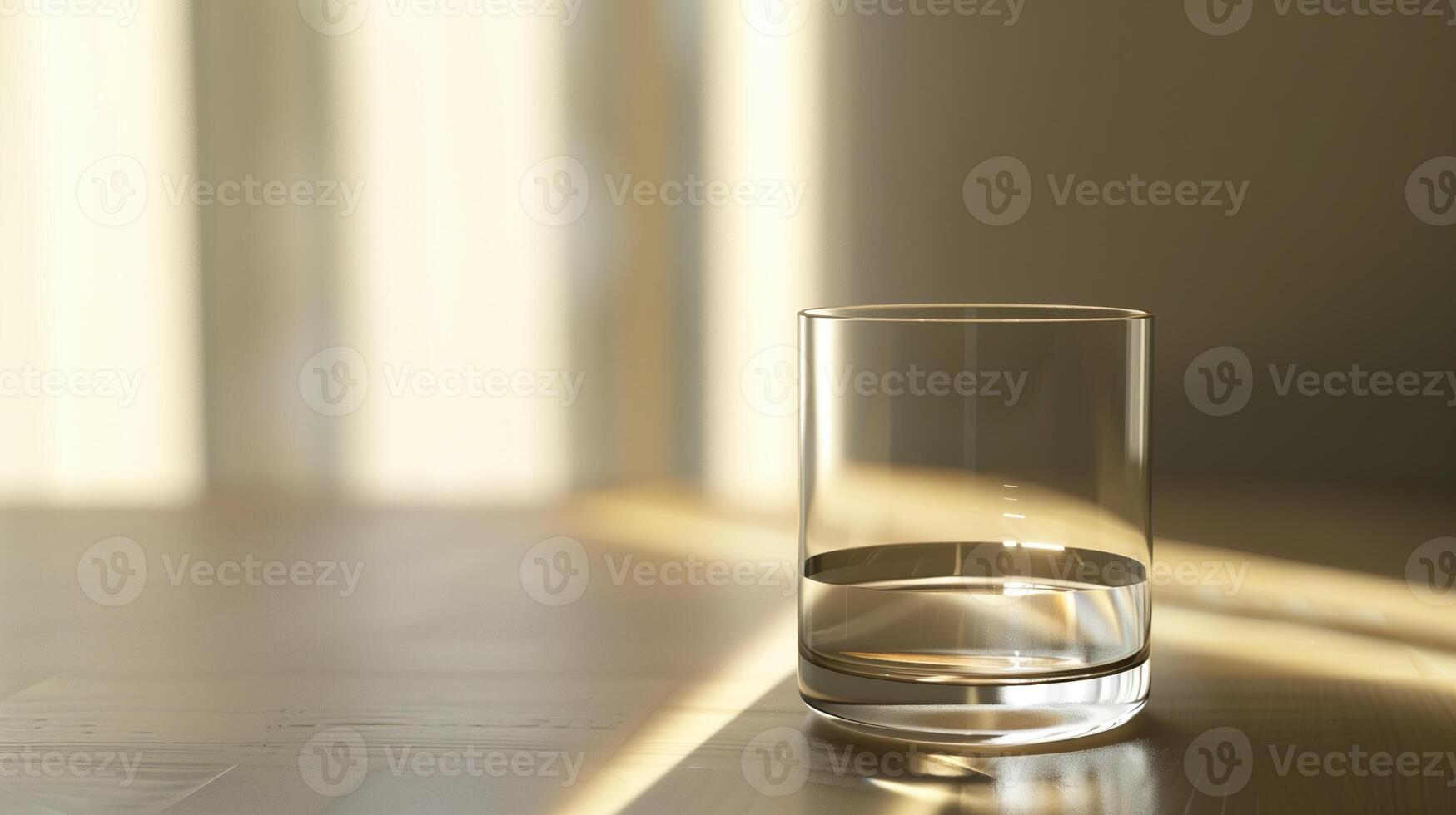 Glass half full or half empty photo