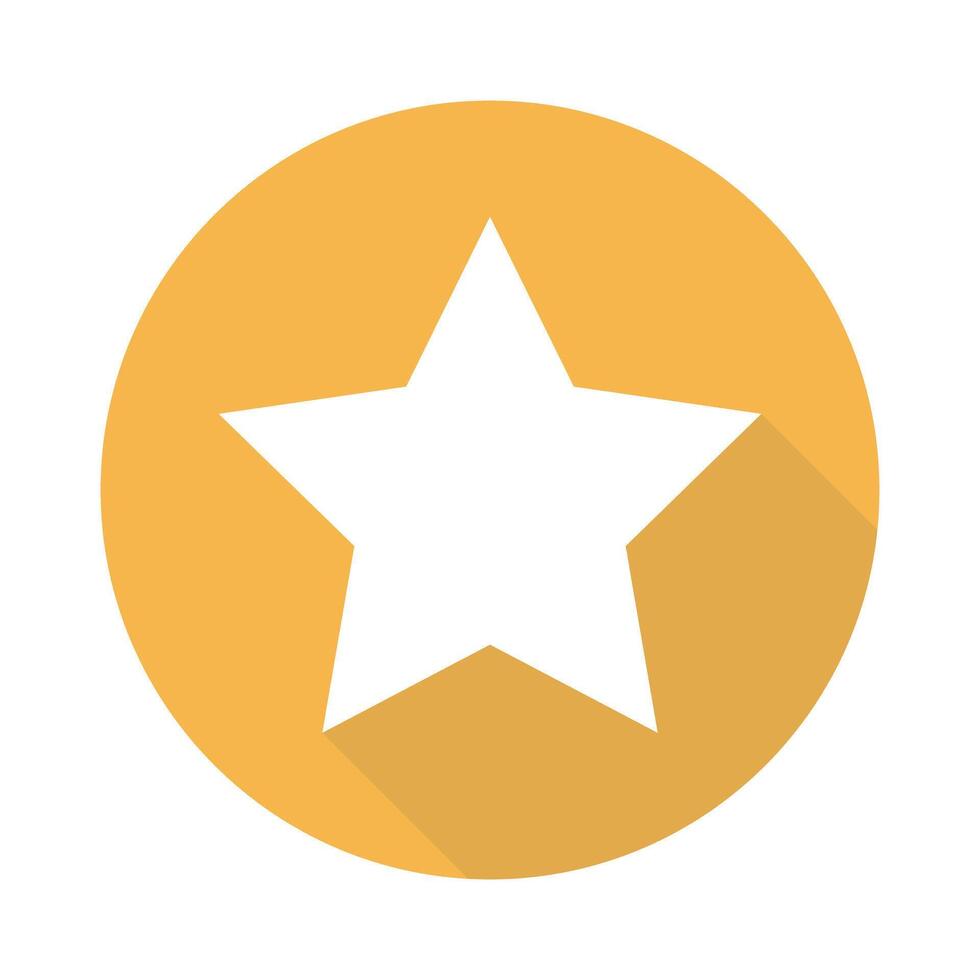 Modern round star icon vector