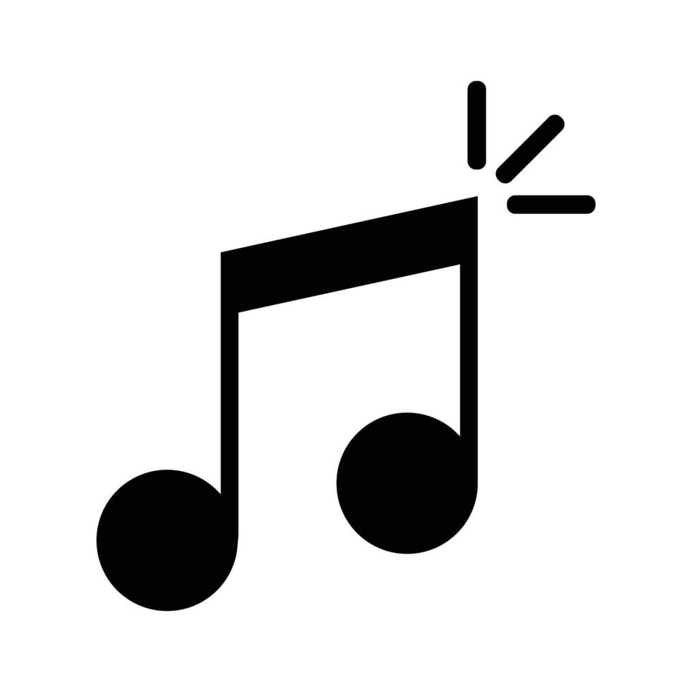Pop music note icon vector