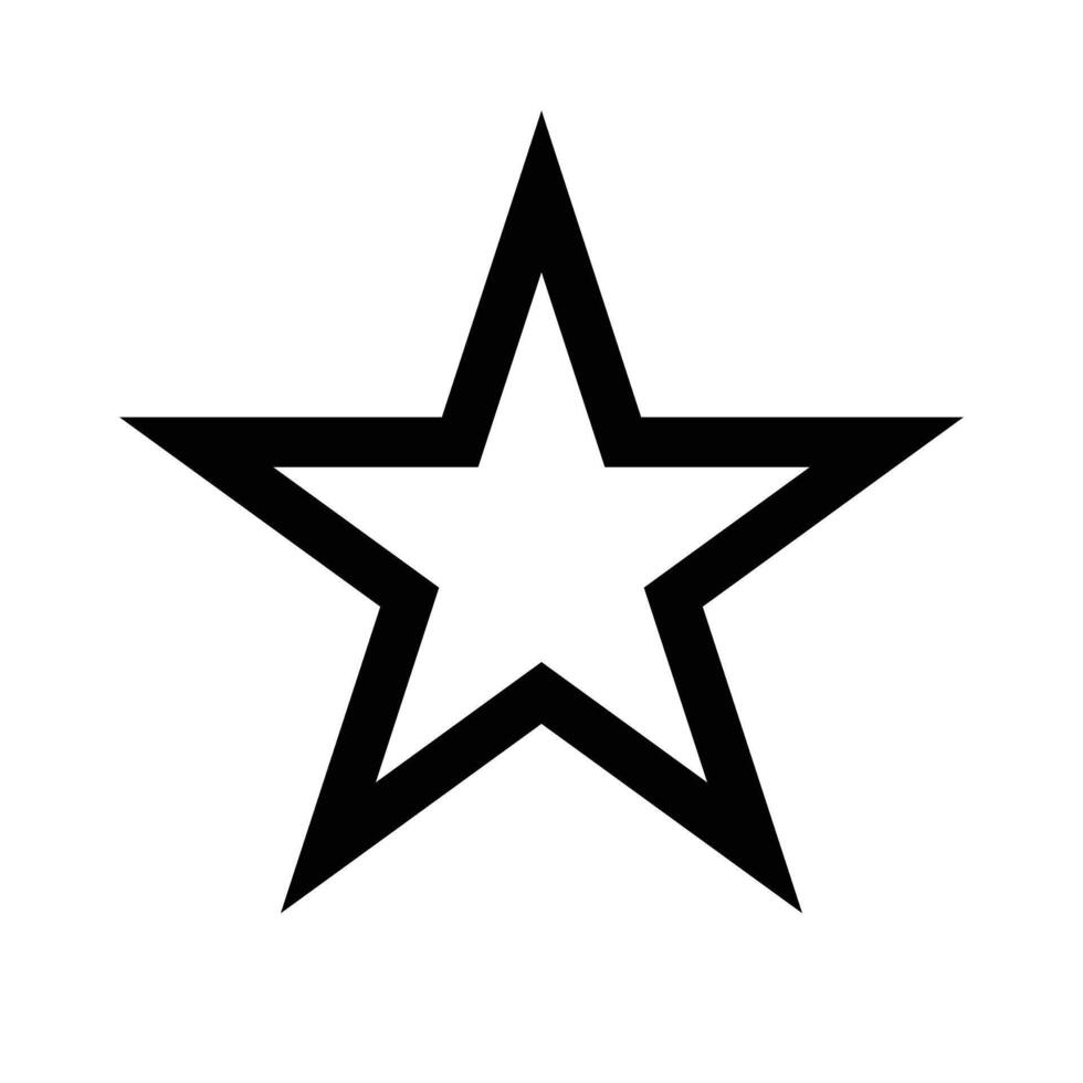 Simple star icon vector