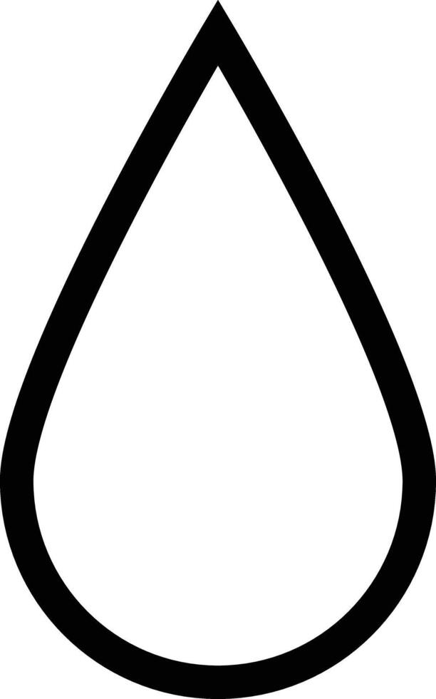 Black water drop icon vector