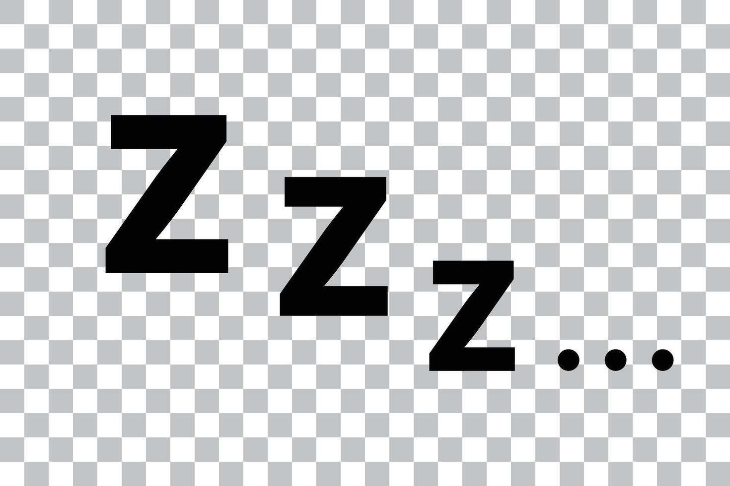Sleep icon of zzz vector