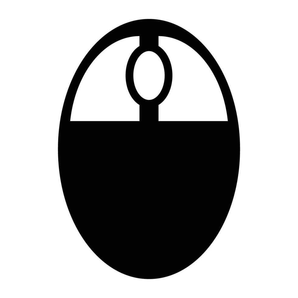 Simple mouse device icon vector