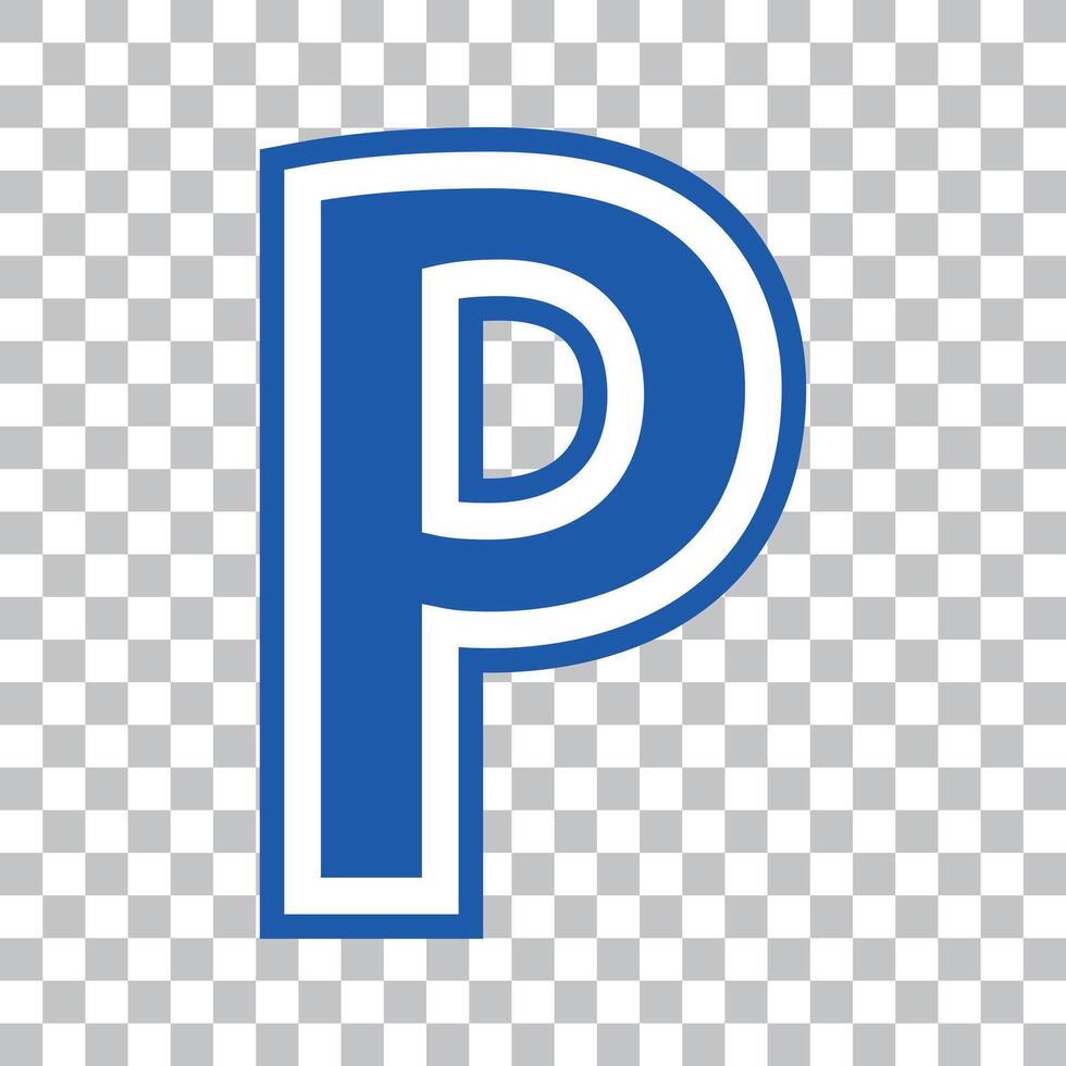 Parking lot sign vector