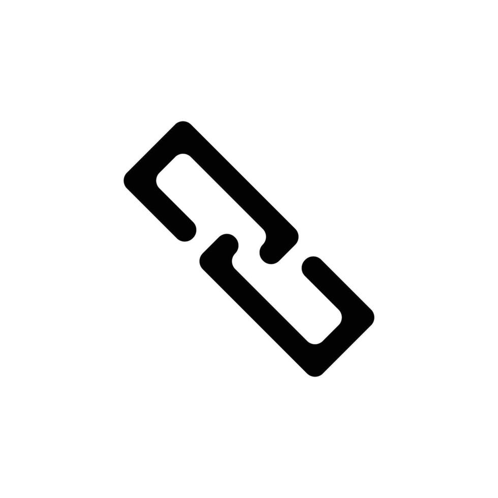 Flat design link icon. vector