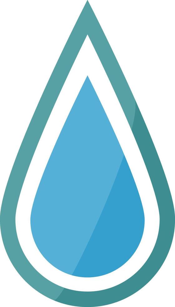 Fashionable water droplet icon vector