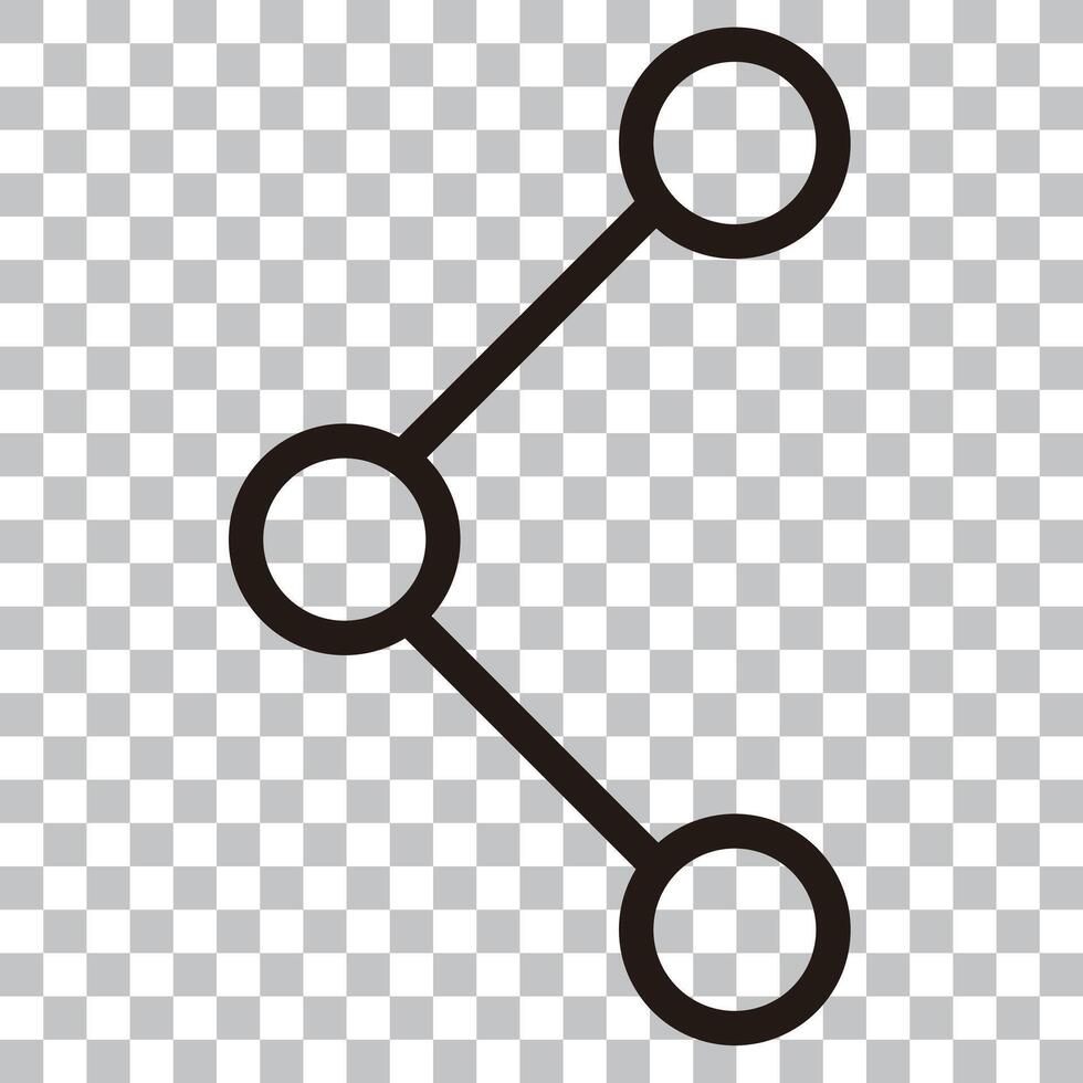 Simple sharing icon vector