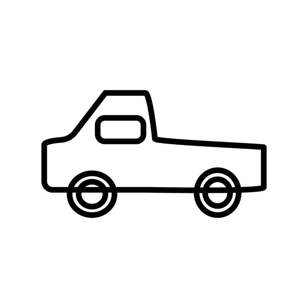 Simple truck icon vector