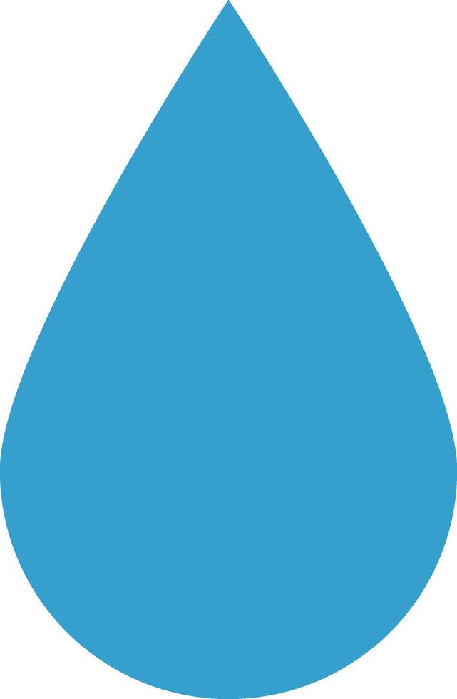 Simple water drop icon vector
