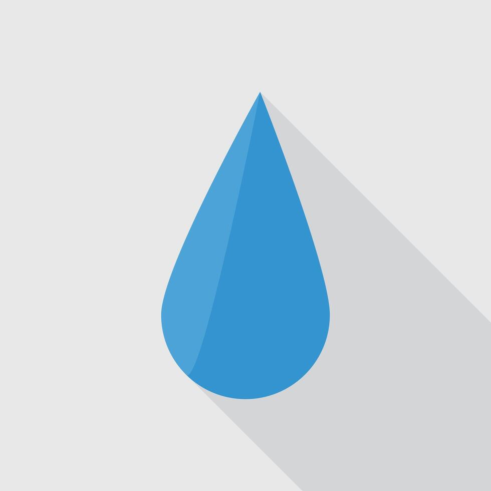 Flat water drop vector