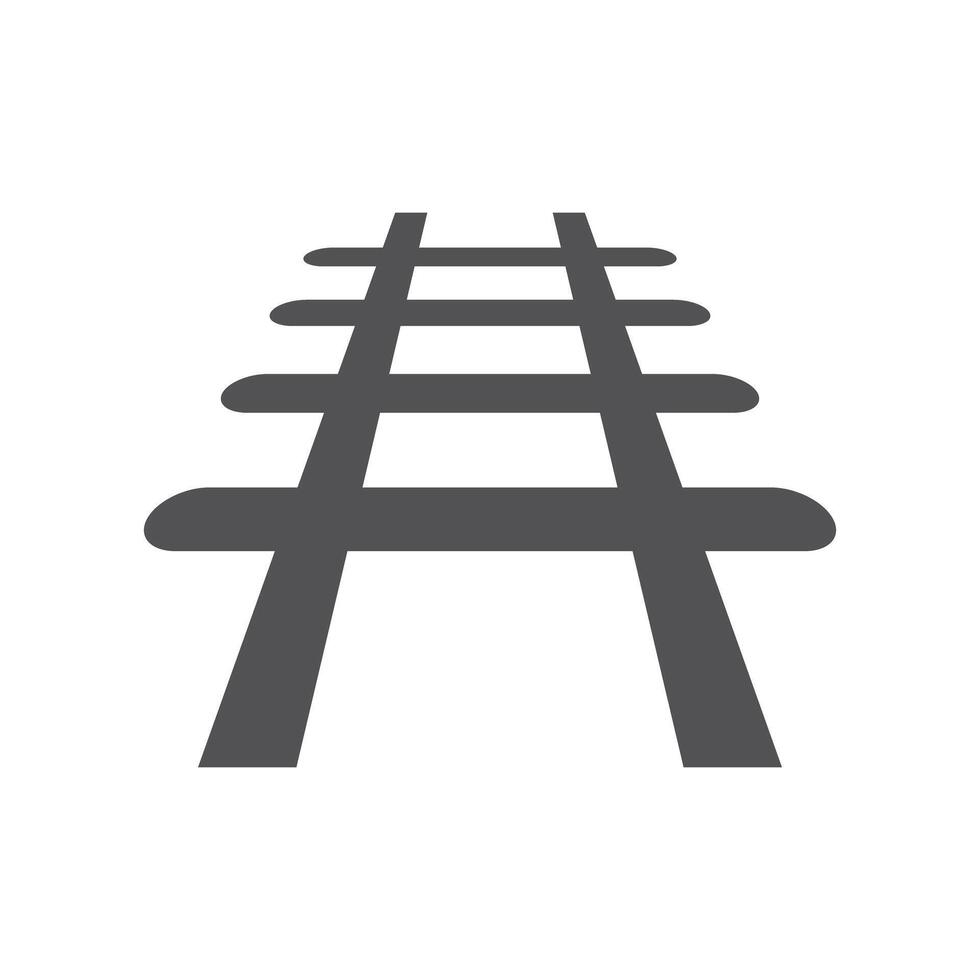 Railroad rail icon vector