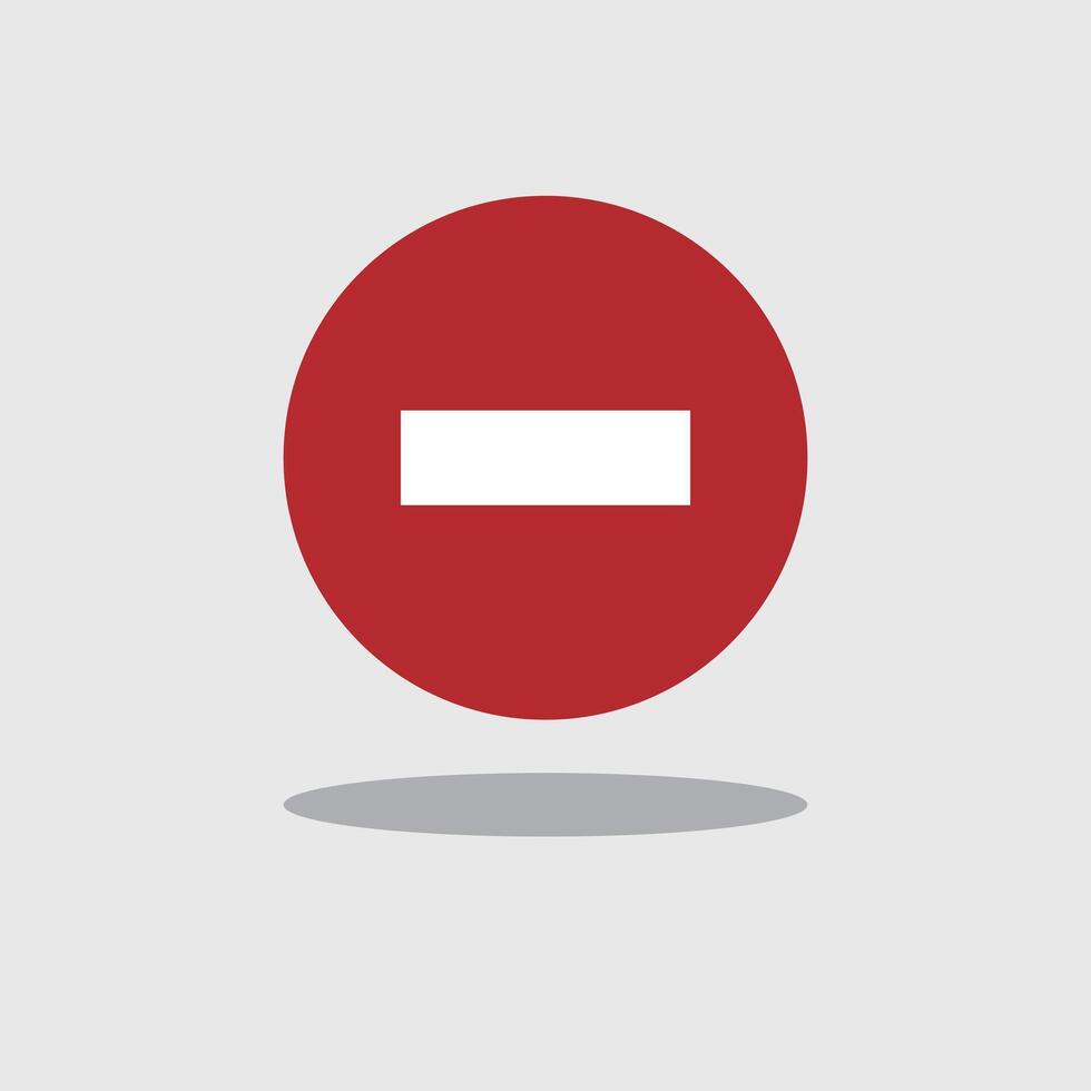 Shaded stop sign isolated on gray background. vector