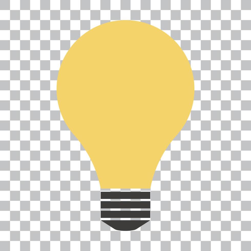 Light bulb sign vector