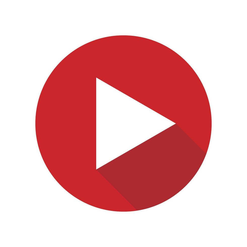 Modern play button icon. vector