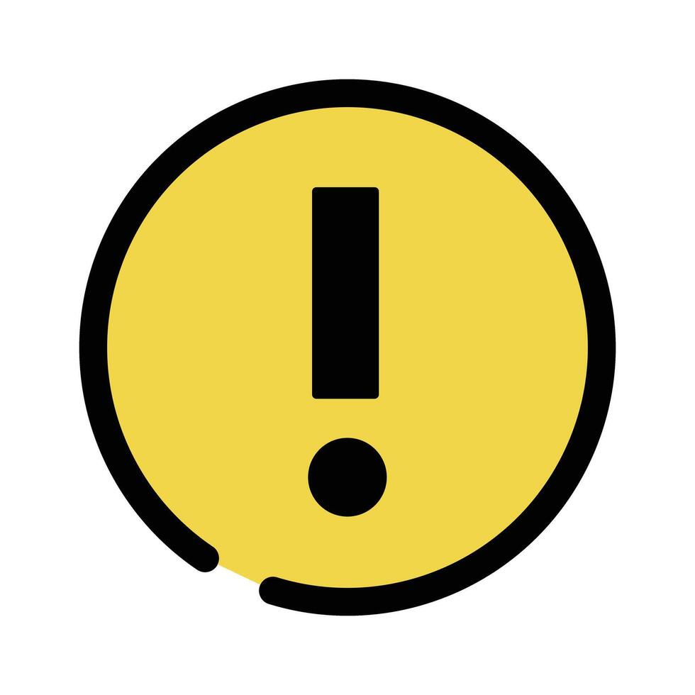 Cautions and warnings. Exclamation icon. vector