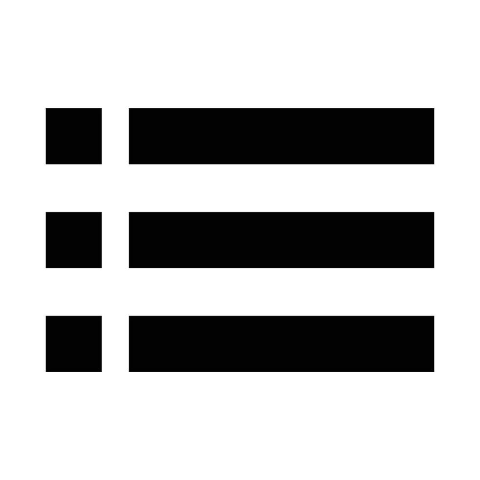 Simple hamburger menu icon. vector