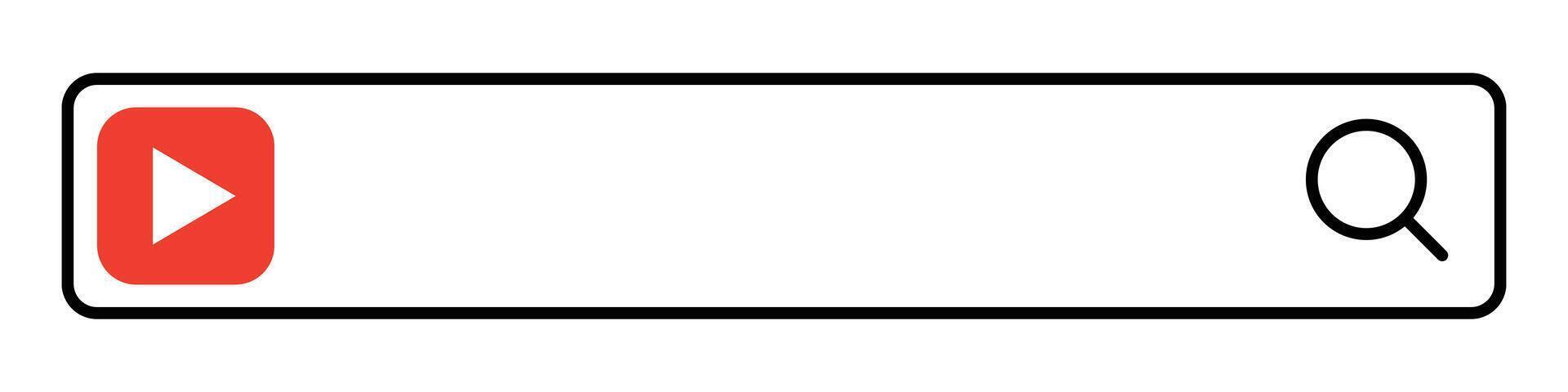 Search bar icon for . Search box. vector