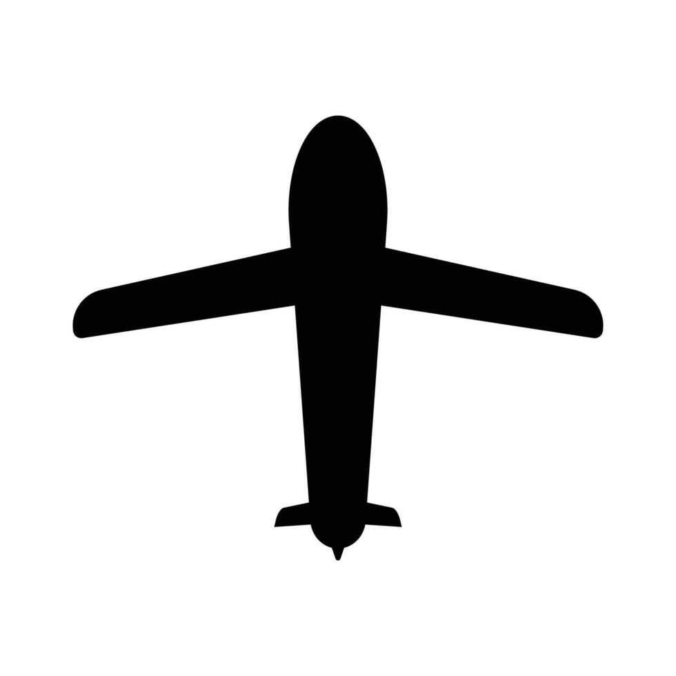 Airplane silhouette icon vector