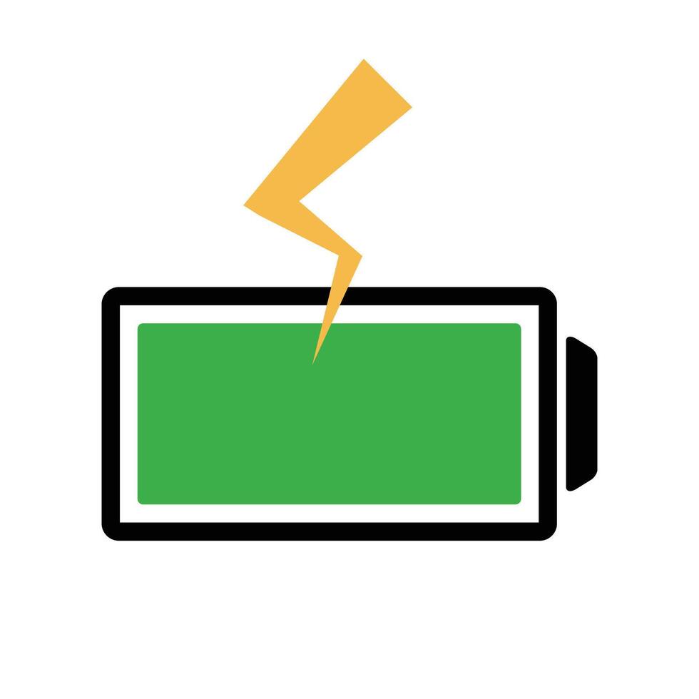 The icon that charges the battery. Charging battery and energy icon. vector