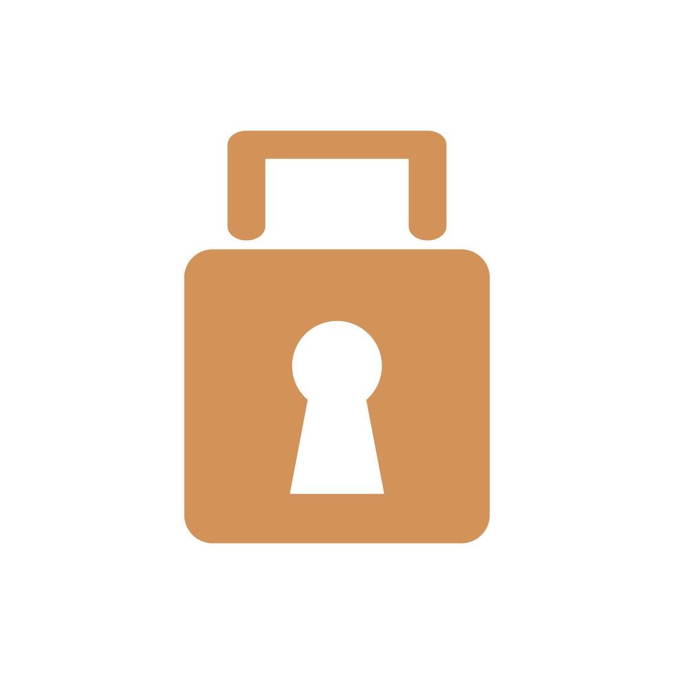 Padlock icon. Security and lock icons. vector