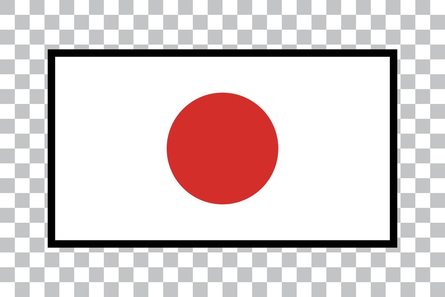 Japanese flag icon vector