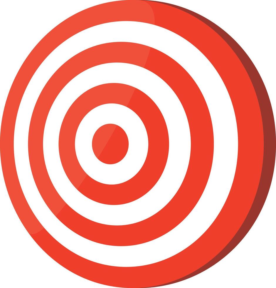 Target icon with a sense of gloss. vector