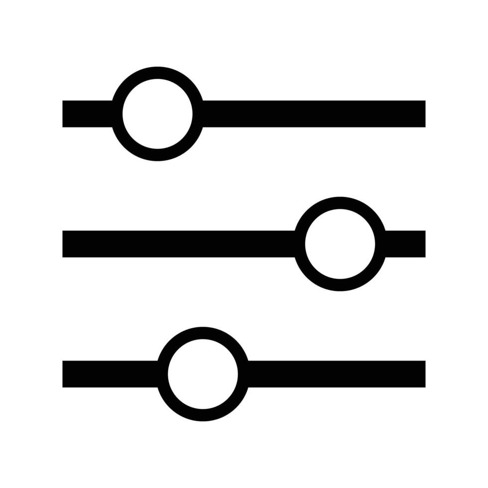 Slider control icon. Volume control icon. vector