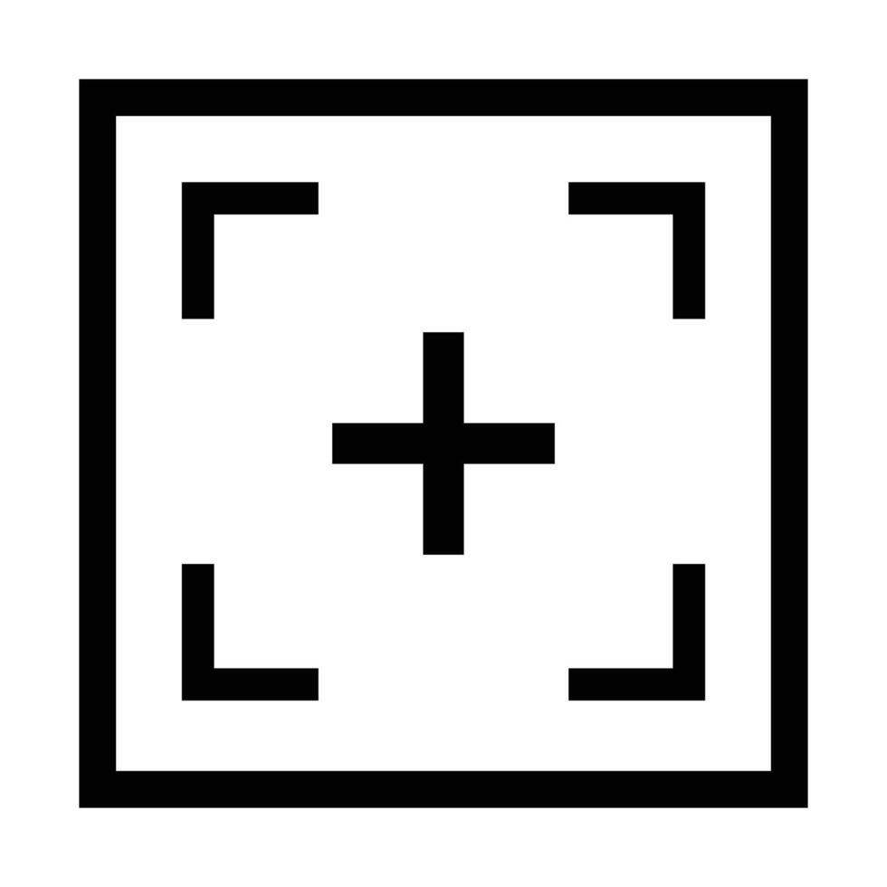 Gun target icon. Camera focus icon. vector