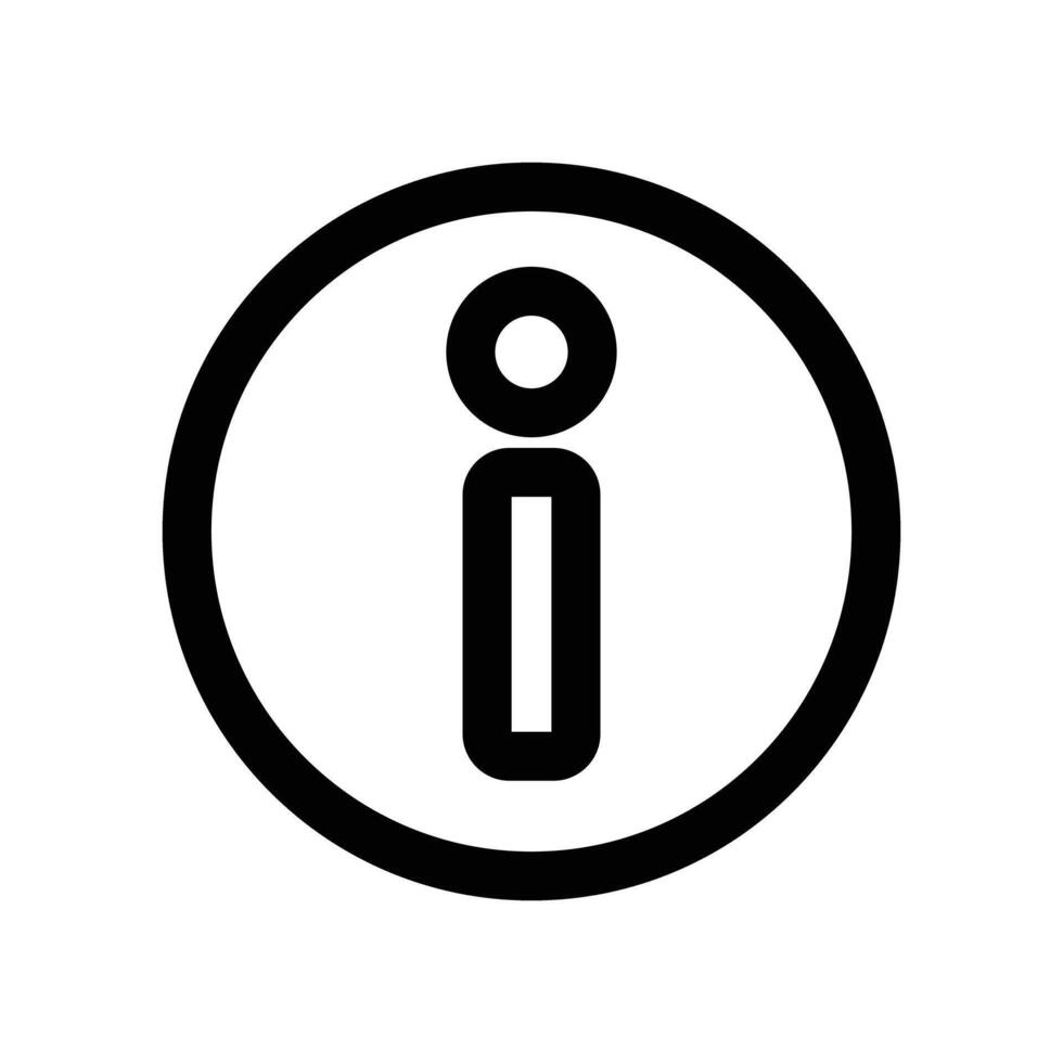 A simple information mark icon. Guide icon. vector