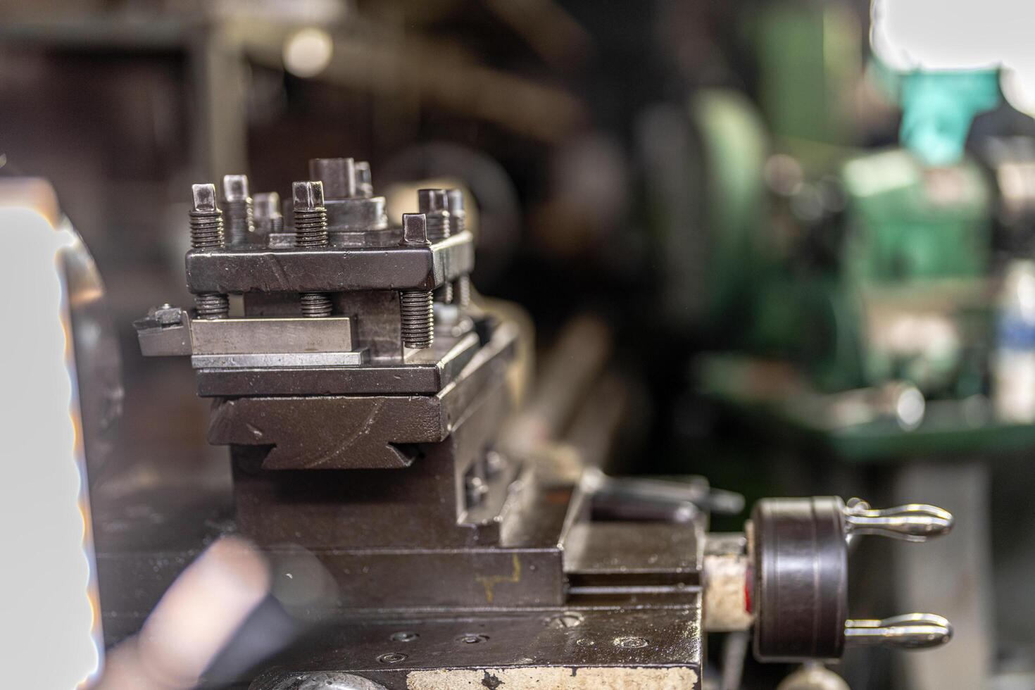 heavy machines in steel factory. photo