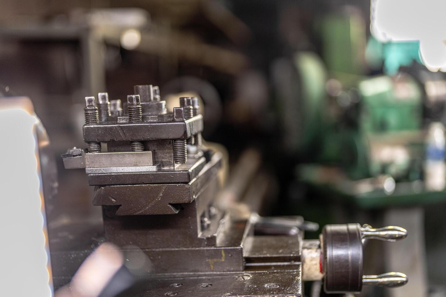 heavy machines in steel factory. photo